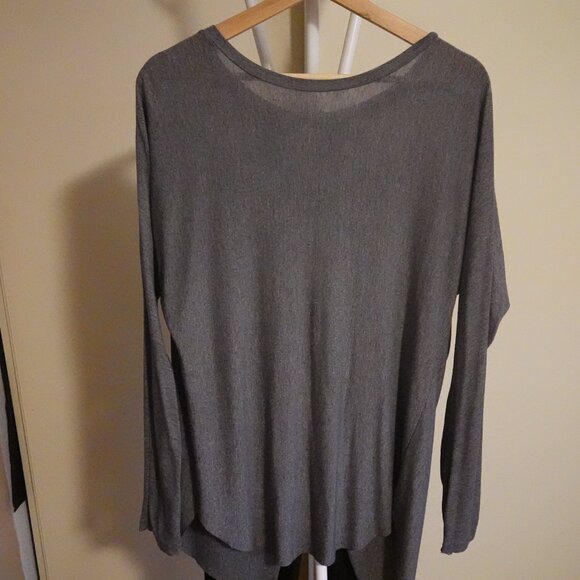 Aritzia Wilfred Dark Gray Open Back Top in Small - Picture 2 of 6